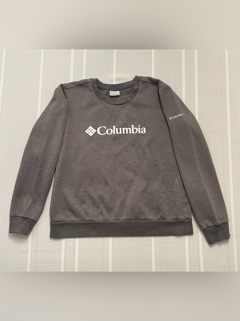 Columbia Crewneck Sweatshirt - Charcoal with White Logo